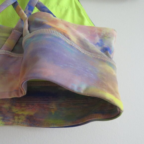 LULULEMON Energy High-Neck Longline Tough Bra Medium Support Altered Nature 4 - Picture 13 of 15